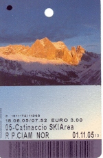 Biglietto seggiovia