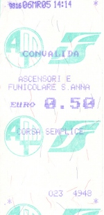 Biglietto funicolare Genova